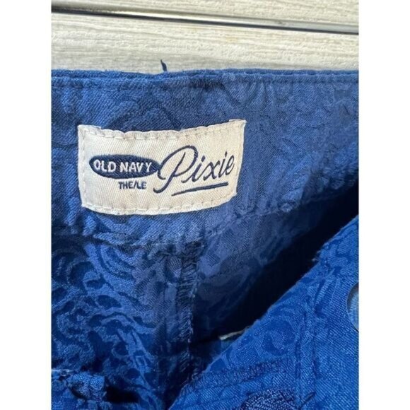 Old Navy Pixie Pants Size 4 Textured Blue - Picture 7 of 7